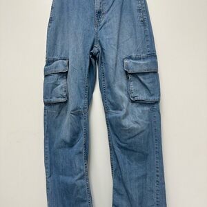 Banana Republic Denim Barrel Cargo Jeans